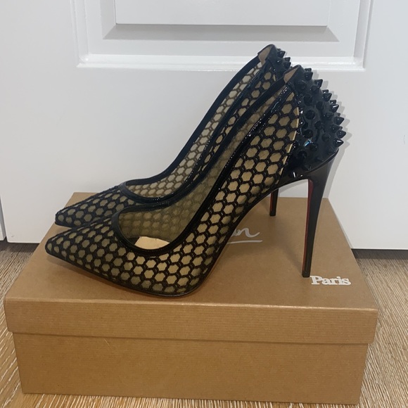 *SOLD** CHRISTIAN LOUBOUTIN GUNI PUMP 100 SZ 40.5 - Picture 10 of 12
